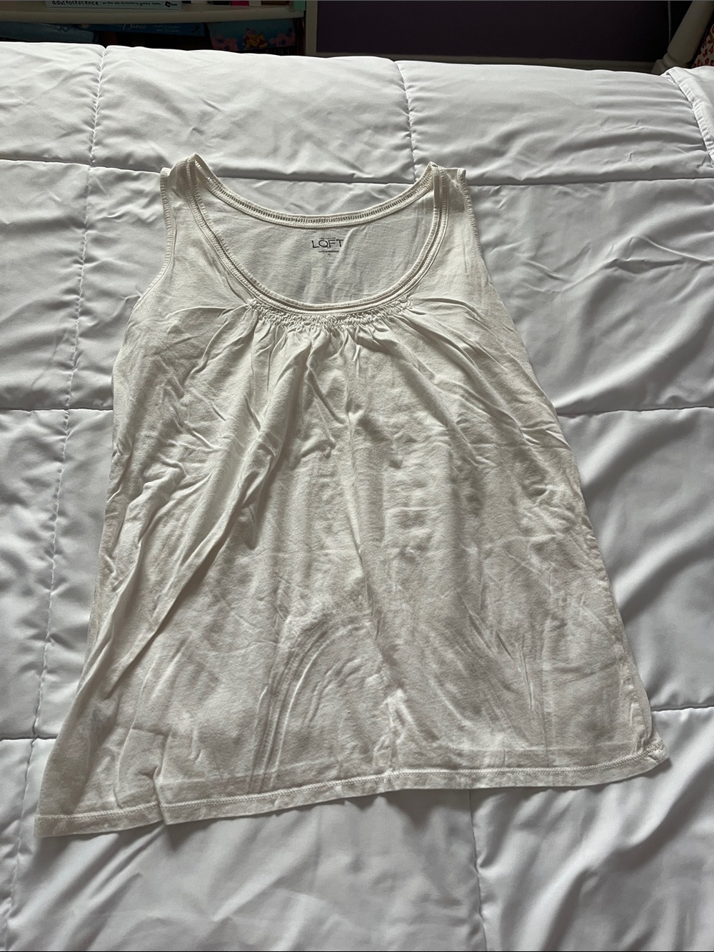 Loft | White Tank | Medium